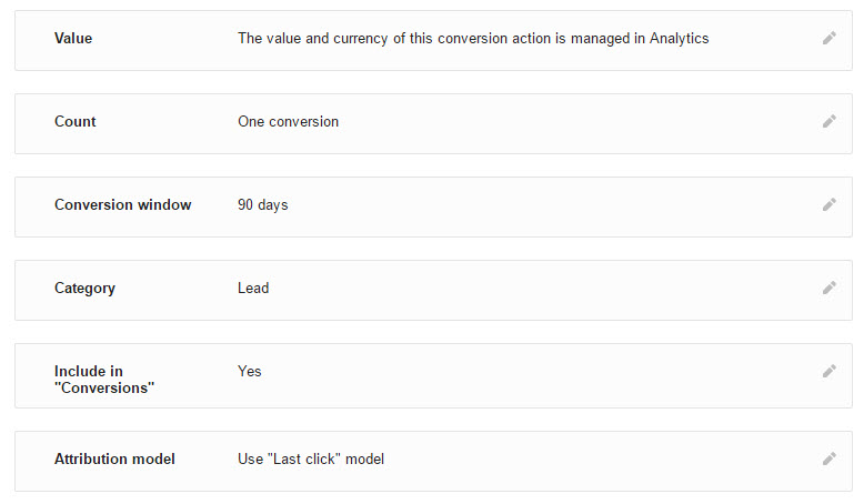 Correct Adwords Conversion Set Up